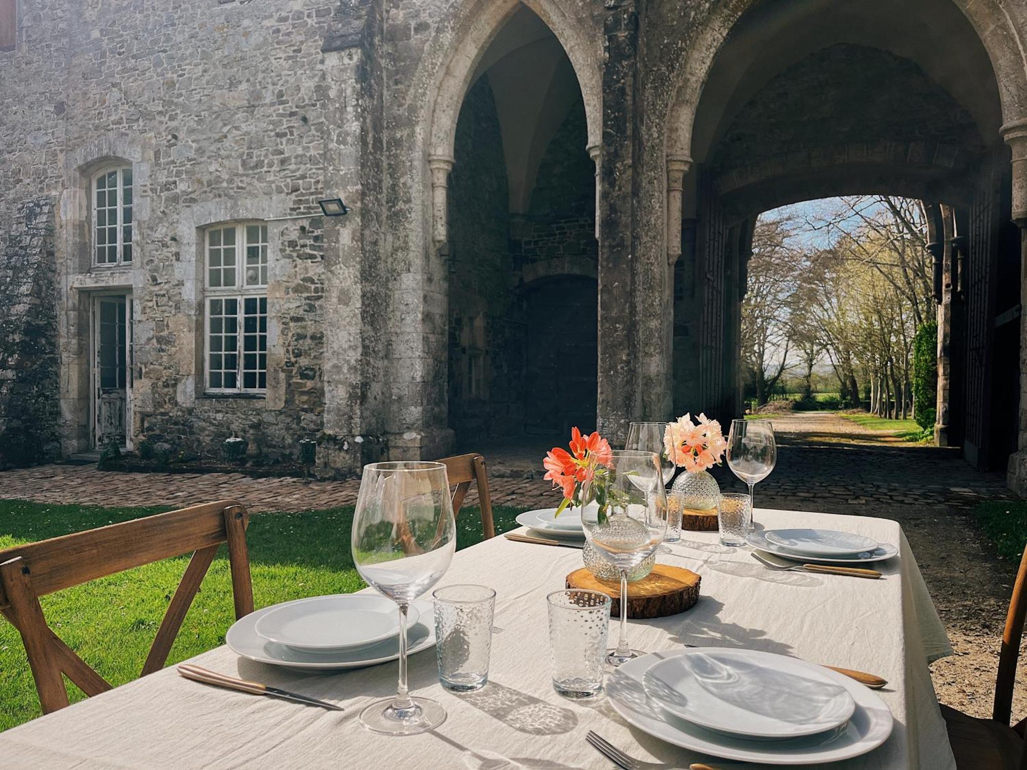 Abbaye De Blanchelande Panzió Neufmesnil Kültér fotó