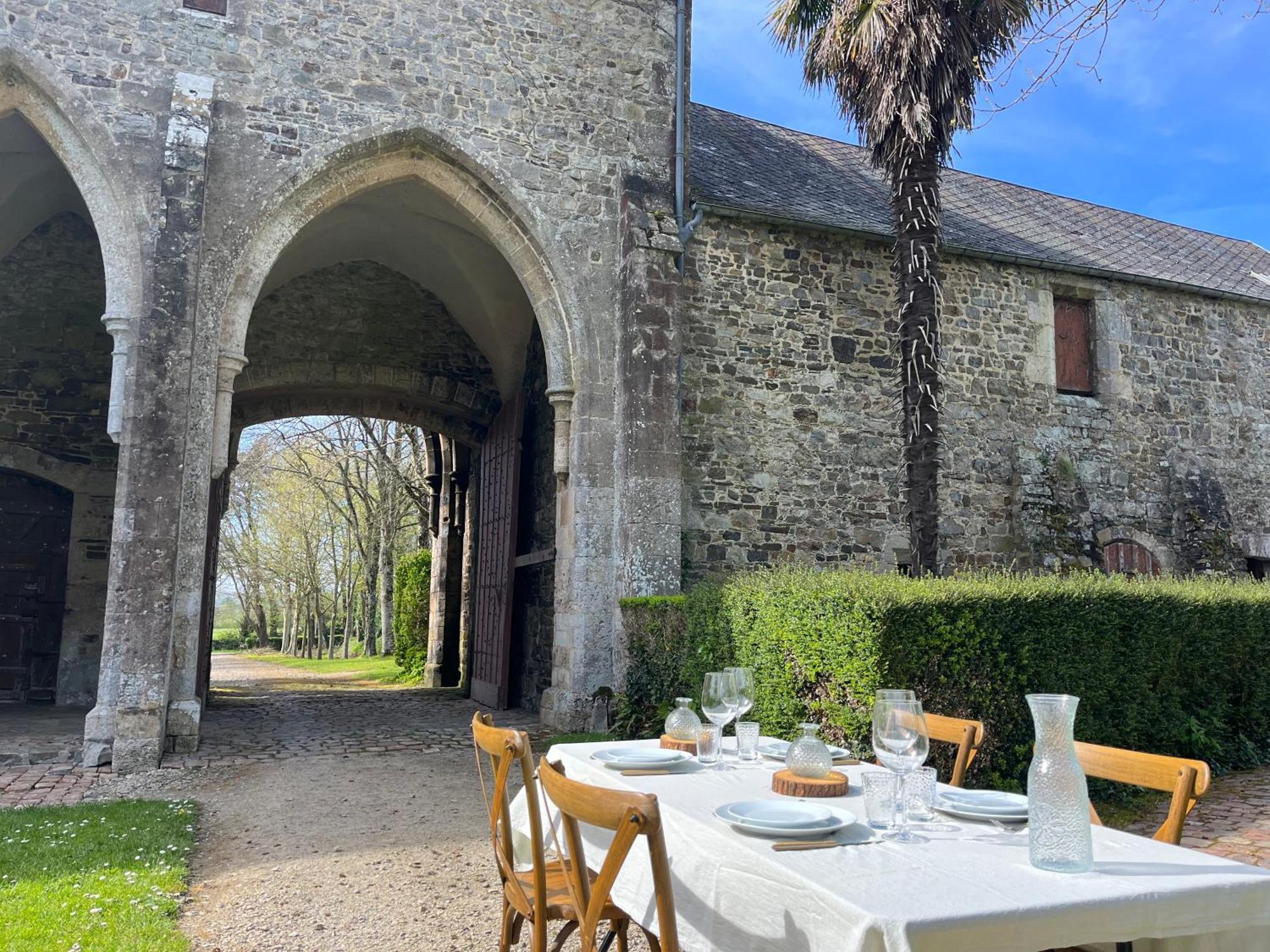 Abbaye De Blanchelande Panzió Neufmesnil Kültér fotó